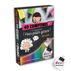 40 comptines pour petits génies- 2CD + Livre 40 pages