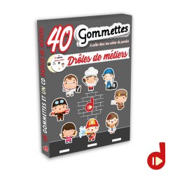 Gommettes drôle de métiers - CD+ LIVRE illustré en couleur avec gommettes