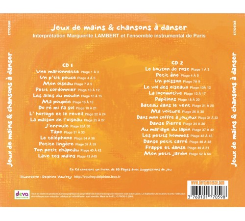 Jeux de Mains et Chansons à Danser - l'intégral