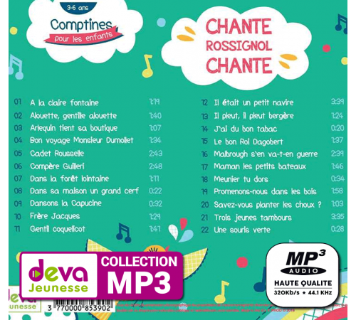 MP3 - Chante rossignol chante : comptines pour les enfants