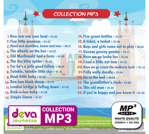 MP3 - Comptines Anglaises : Apprendre l'anglais en s'amusant