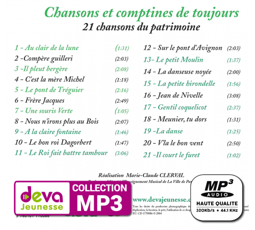 MP3 - Chansons et Comptines de toujours