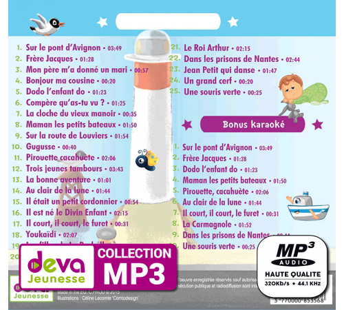 MP3 - Comptines animées