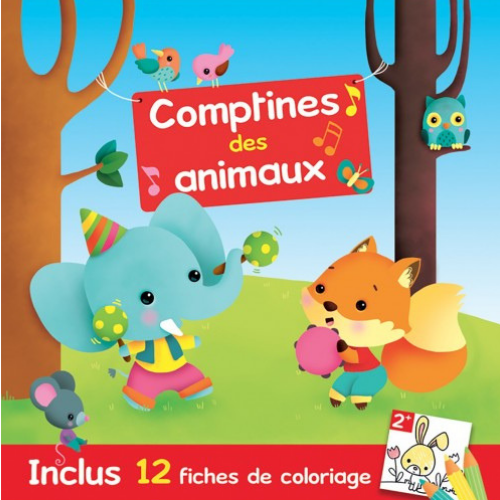 CD Comptines des animaux avec livret coloriage