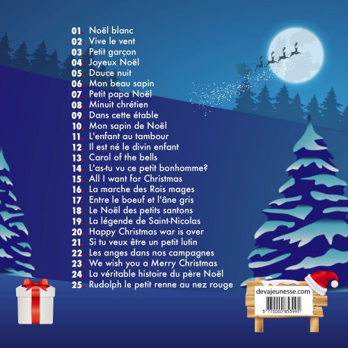 Comptines et chansons de Noël - Titres CD