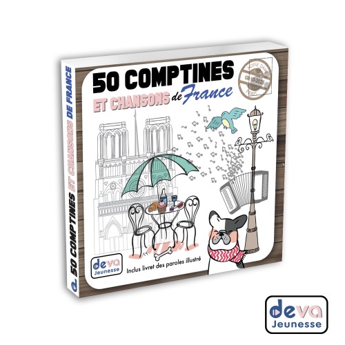 50 comptines et chansons de France ( 2CD + Livret illustré)