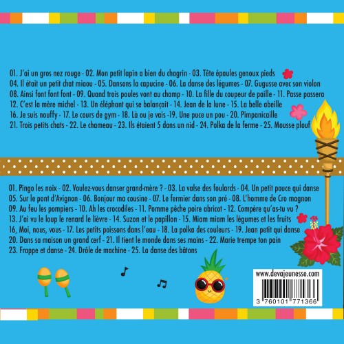 50 comptines pour chanter et danser (Titres de l'album)