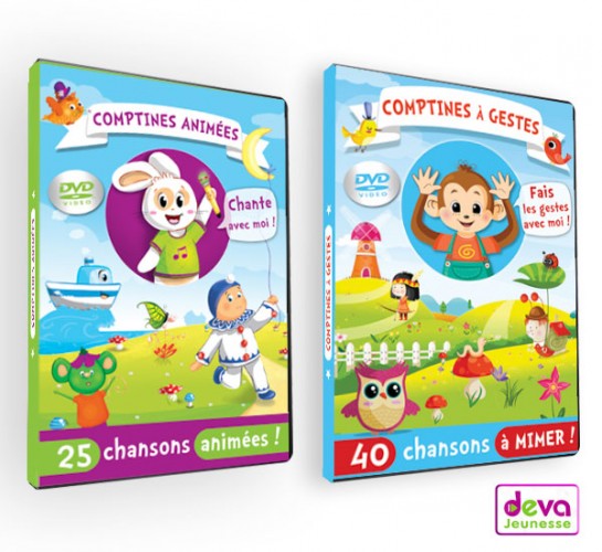 Coffret 2DVD comptines et dessins animés